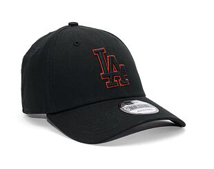 Kšiltovka New Era 9FORTY MLB Team Outline Los Angeles Dodgers Black / Brown