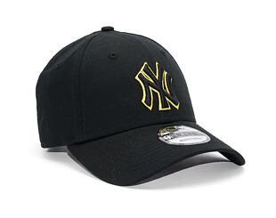 Kšiltovka New Era 9FORTY MLB Team Outline New York Yankees Black / Honey Yellow