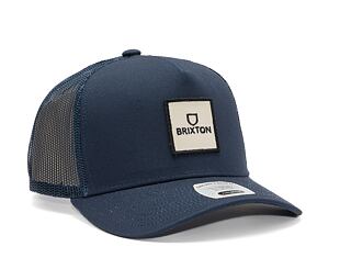 Kšiltovka Brixton Alpha Block X C MP Mesh Cap Washed Navy