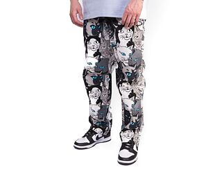 Kalhoty RIP N DIP Family Tree Wige leg Cotton Twill Pants Black