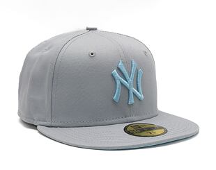 Kšiltovka New Era 59FIFTY MLB League Essential New York Yankees Grey / Pastel Blue