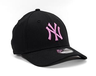 Dětská Kšiltovka New Era 9FORTY Kids MLB League Essential New York Yankees Black / Wild Rose Pink