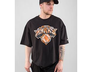 Triko New Era NBA Infill Logo Oversized Tee New York Knicks Black / Rush Orange