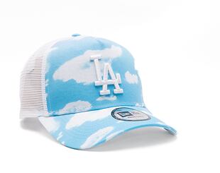 Kšiltovka New Era 9FORTY A-Frame Trucker MLB Cloud All Over Print Trucker Los Angeles Dodgers Pastel