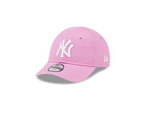Dětská Kšiltovka New Era 9FORTY Kids MLB League Essential New York Yankees Wild Rose / White