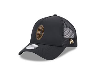 Kšiltovka New Era 9FORTY A-Frame Trucker Black Gold AC Milan Black Black