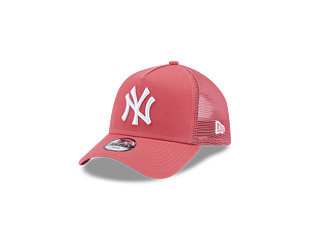 Dětská Kšiltovka New Era 9FORTY Kids A-Frame Trucker MLB League Essential New York Yankees Pink / Wh