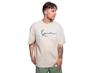 Triko Karl Kani College Signature Heavy Jersey Boxy Tee Off White