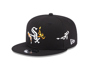 Kšiltovka New Era 9FIFTY MLB Koi Fish Chicago White Sox Black / Optic White