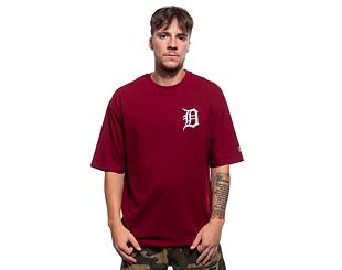 Triko New Era League Essentials Oversized Tee Detroit Tigers Cardinal / White