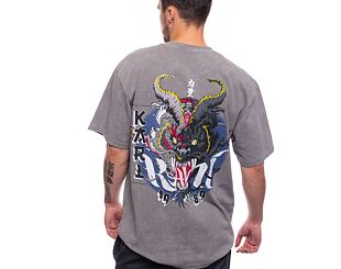Triko Karl Kani Small Signature Washed Heavy Jersey Dragon Tee grey