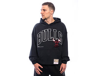 Mikina Mitchell & Ness - NBA Logo Over Hoodie - Chicago Bulls - Black
