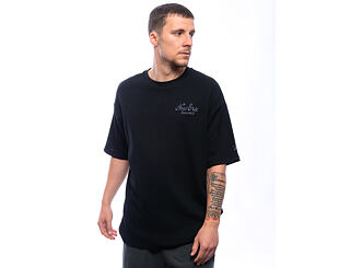 Triko New Era - Branded Waffle Oversized Tee - Black