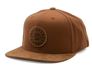 Kšiltovka Brixton - Oath Iii Snapback - Coffee/Coffee