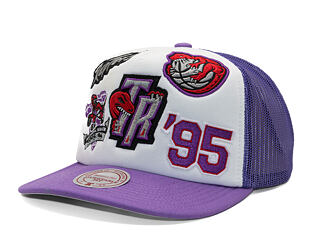 Kšiltovka Mitchell & Ness - Gridlock Trucker Hwc - Toronto Raptors - White