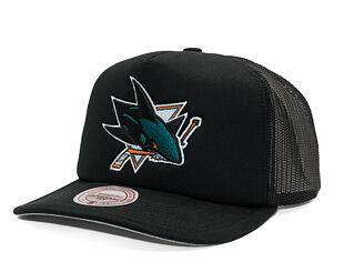 Kšiltovka Mitchell & Ness - Evergreen Trucker - San Jose Sharks - Black