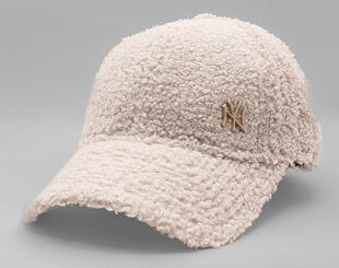 Dámská Kšiltovka New Era - MLB Borg Teddy Fleece 9FORTY - NY Yankees - Stone