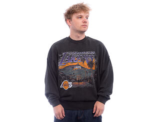 Mikina New Era - NBA Washed Graphic Crewneck - LA Lakers - Black