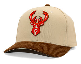 Kšiltovka Mitchell & Ness - Tawny Pro Crown - Milwaukee Bucks - Sand/Brown