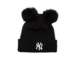 Dámský Kulich New Era - MLB Double Pom Beanie - NY Yankees - Black / White