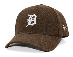 Kšiltovka New Era - MLB Melton Wool 9FORTY - Detroit Tigers - Brown / White
