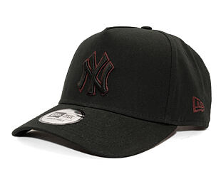 Kšiltovka New Era - MLB Team Outline 9FORTY A-Frame - NY Yankees - Black / Burgundy