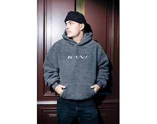 Mikina Karl Kani - Silver Teddy Hoodie - Grey