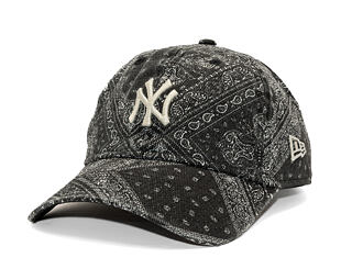 Kšiltovka New Era - MLB Washed Paisley 9TWENTY - NY Yankees - Black