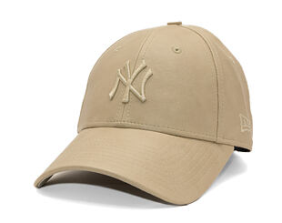 Dámská Kšiltovka New Era - MLB PU Leather 9FORTY - NY Yankees - Stone