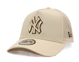 Kšiltovka New Era - MLB Outline 9FORTY Trucker - NY Yankees - Cream