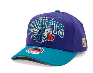 Kšiltovka Mitchell & Ness - NBA Team Arch Snapback - Charlotte Hornets - Purple / Teal