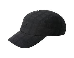 Kšiltovka Kangol - TRENDS PACK - Seersucker Drape 5-Panel - Black
