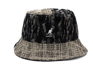 Klobouk Kangol - TRENDS PACK - Denim Mashup Bucket - Black Topstitch