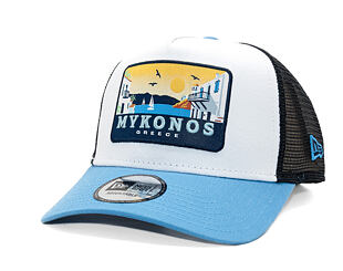 Kšiltovka New Era - Branded Location Patch 9FORTY A-Frame Trucker - Blue
