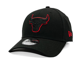 Kšiltovka New Era - NBA Team Outline 9FORTY - Chicago Bulls - Black / Red