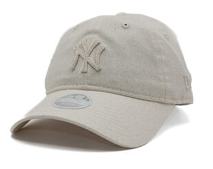 Dámská Kšiltovka New Era - MLB Midi Linen 9TWENTY - NY Yankees - Stone