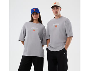 Triko New Era - MLB Waffle Box Tee - NY Mets - Grey