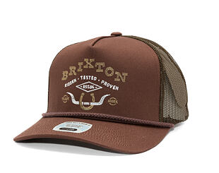 Kšiltovka Brixton - Beekman C Np Mp Trucker Hat - Brown/Brown