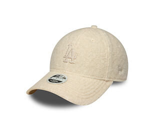 Dámská Kšiltovka New Era - MLB Winter Borg Teddy 9FORTY M-CROWN - LA Dodgers - Cream