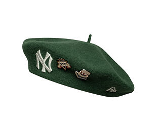 Baret New Era - MLB IMAGE DROP Retro Pin Beret - NY Yankees - Green