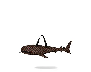 Taška Sprayground - Sharks In Paris Wtf Bubble Brown Check Shark Duffle
