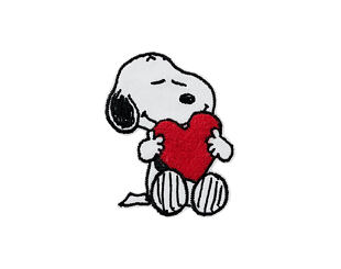 Nažehlovačka Monoquick - Snoopy se srdíčkem 7,5 x 5,5 cm