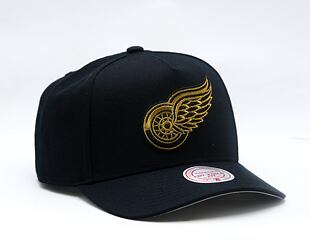 Kšiltovka Mitchell & Ness - NHL Black And Gold Pro Snapback - Detroit Red Wings - Black