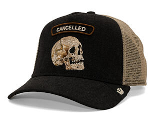 Kšiltovka Goorin - Cancelled Denim Rocker - Skull - Black Denim