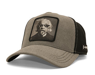 Kšiltovka Capslab - Einstein Thug Life Trucker - Grey Corduroy / Black