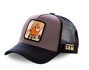 Kšiltovka Capslab Looney Tunes - Yosemite Sam Trucker Grey / Navy