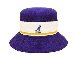 Klobouk Kangol K3326ST Bermuda Stripe Bucket Grape