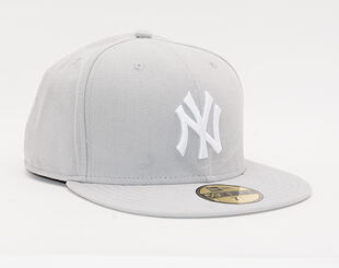 Kšiltovka New Era 59FIFTY MLB League Basic New York Yankees Grey/Optic White