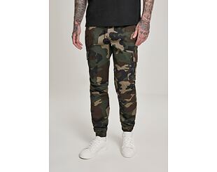 Kalhoty Urban Classic TB3137 Camo Cargo Jogging Pants 2.0 Woodland Camo