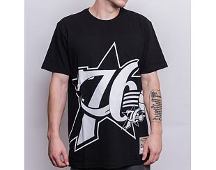 Triko Mitchell & Ness Philadelphia 76ers Big Face Tee 3.0 Black